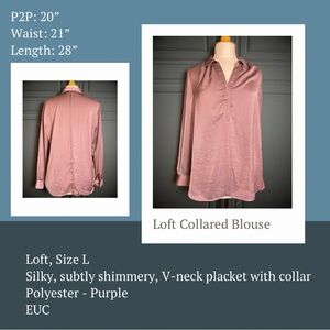 Loft Purple Blouse